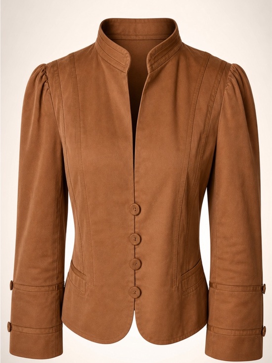 Marc Jacobs Jackets & Blazers - Marc Jacobs Vintage Cognac Button-Front Jacket, Grosgrain trim, 6 (smaller), EUC